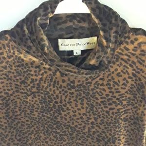 Central Park West L Velvet Cheetah print